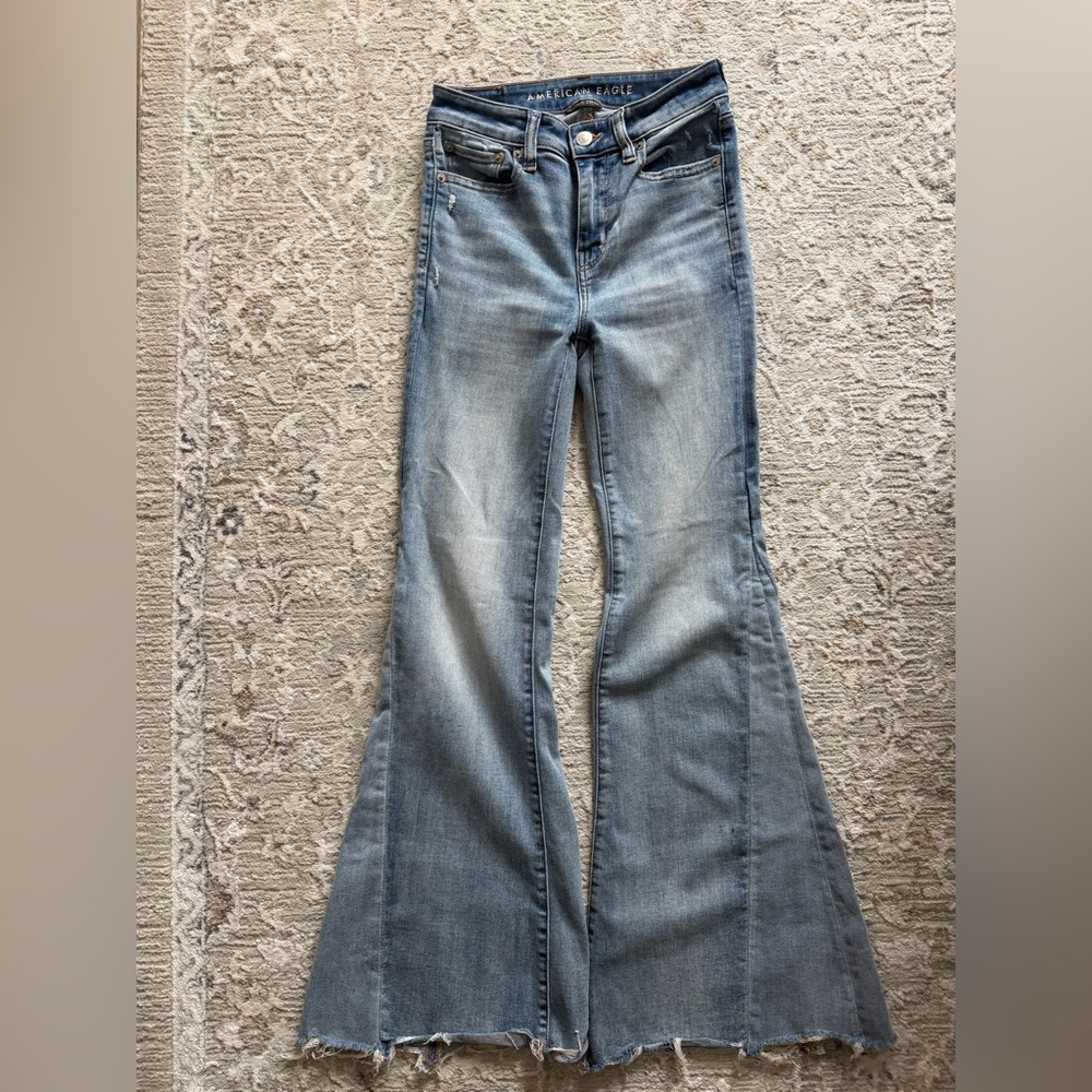American Eagle Outfitters Light Blue Flare Jeans